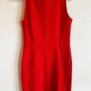 Divided HM Bodycon Sleeveless Orange-Red Dress 6 Casual Business Wedding